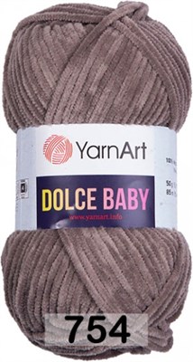 Пряжа YarnArt Dolce Baby 100% микро-полиэстер, 50гр №754 серо-бежевый 126535
