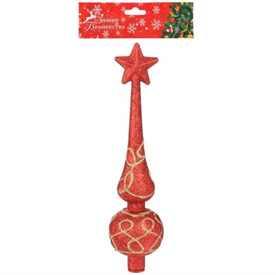 Верхушка на елку «Петли» 4.5*18см, МИКС 126607