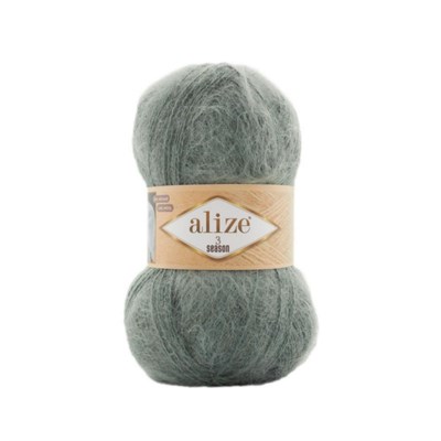 Пряжа Alize 3 Season 51% акрил/25% мохер/24% шерсть, 100г №180 Зеленый миндаль 115711