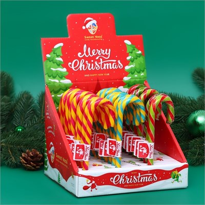 Карамель леденцовая Sweet Ness Трость (персик-гуава-арбуз), 30гр 1шт 126728