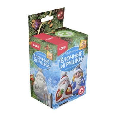 Н-р д/творчества. Роспись ёлочных игрушек "Дед Мороз и Снегурочка" 3D Art   126748