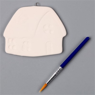 Ёлочная игрушка под раскраску «Хата», с подвесом 126760