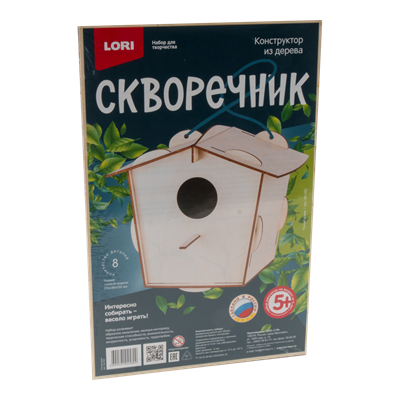 Конструктор из дерева. Скворечник "Птичий домик" 126834