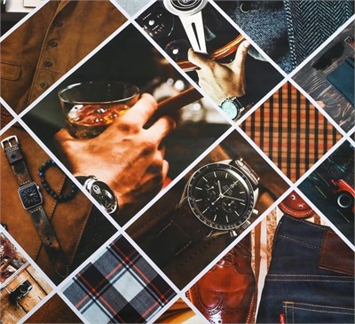 Бумага упаковочная глянцевая «Мужская», 70*100см 126905