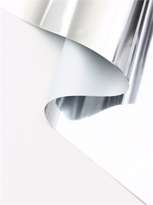 Пленка д/цветов, «Серебряная сторона», белый, 57*57см 126952