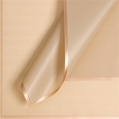 Пленка д/цветов «Золотая полоса», кремовый, 57*57см  126963