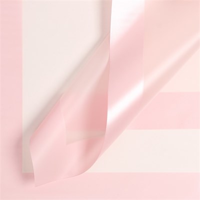 Пленка флористическая д/цветов и букетов, «Кант жемчужный», розовый, 57*57см 126967