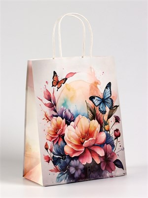 Пакет подарочный крафт «Вдохновение», 21*11*27см 126983