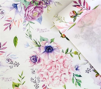 Бумага упаковочная крафтовая «Нежнее нежного», 70*100см 126991