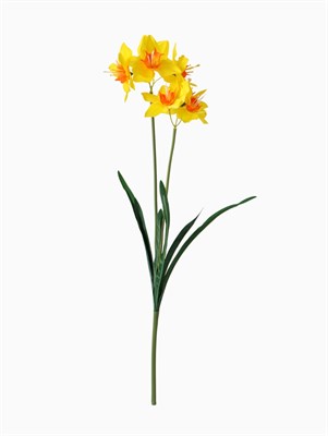 Цветы искусственные «Нарцисс», h60см, жёлтые 127006