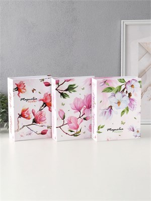 Фотоальбом на 200 фото 10*15см «Цветение магнолии», 23*17*5.5см, МИКС 127087