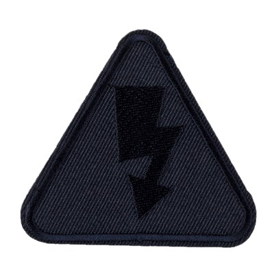 Термоаппликация №4721В треугольник с молнией синий 6*6.5см 127129