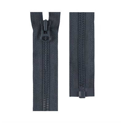 Молния G3071 50см Тип 7 1шт разъёмная однозамковая, цв т.серый 127136