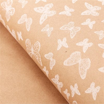 Бумага упаковочная крафт в рулоне «Легкость», 0.7*8м 127166