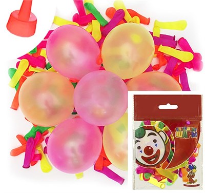 Водяные бомбочки на стрип-ленте 2", 100шт, с насадкой д/воды, МИКС 127277