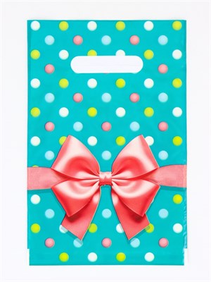 Пакет подарочный «Монпансье», полиэтиленовый с вырубной ручкой, 20*30см, 30мкм 127456