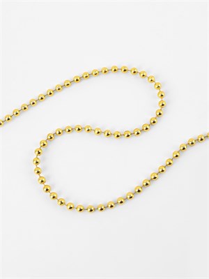 Бусы на нитях, 4мм, 1м, цвет золотой 127465