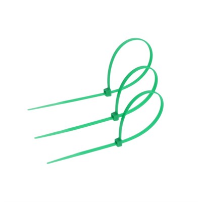 Хомут нейлоновый д/стяжки, ТУНДРА, 3.6*200мм, зеленый, 25шт 127575