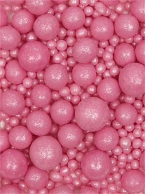 Кондитерская посыпка с мягким центром «Жемчуг», розовая, 50гр 127602