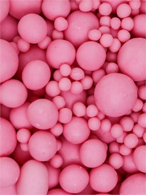 Кондитерская посыпка с мягким центром матовая «Жемчуг», розовая, 50гр 127615