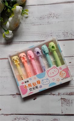 Набор текстовыделителей "Зверята", 6шт 103355