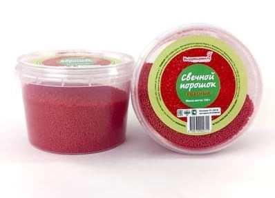 Свечной порошок Красный, 100гр 106063
