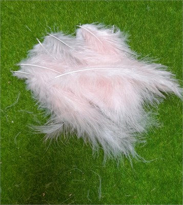 Перья д/декора н-р 90-105шт, цв. персик 108658