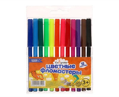Фломастеры Calligrata, 12цв 112574
