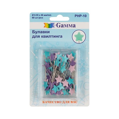 Булавки д/квилтинга сталь 60шт PHP-10 116517