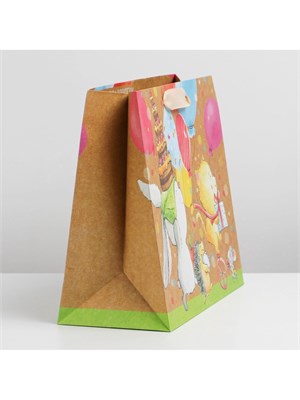 Пакет подарочный крафтовый, упаковка, «Малыши», ML 23*27*11.5см 127804