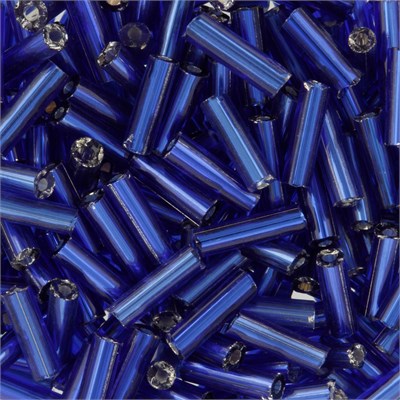 Стеклярус Zlatka GG 3" 10 г №0028 т.синий 102512