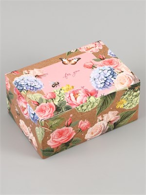 Коробка подарочная самосборная For you, 22*15*10 см 128595