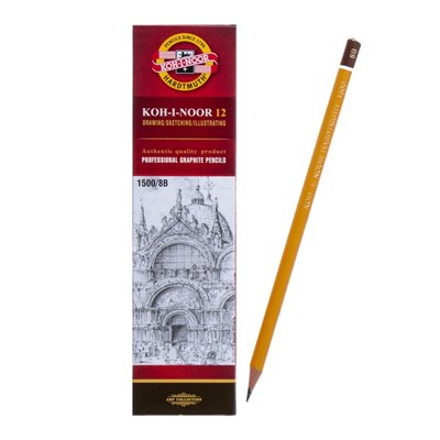 Карандаш ч/г Koh-I-Noor "1500" HB, заточен. 128645