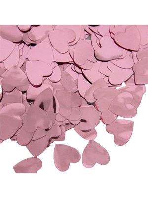 Конфетти «Сердце» светло-розовые, металлик, 1.5см, 50гр 128715