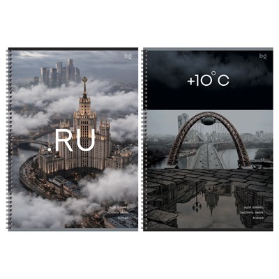 Тетрадь 80л., А4, линия на гребне BG "Город" 113442