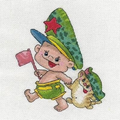 Кларт н-р д/вышивки крестом Защитник 8-176 17*20см 101566 - фото 6547
