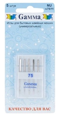 Иглы д/бытовых швейных машин nu №75/11  22552 - фото 6991