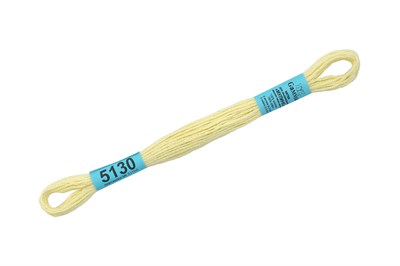 Нитки д/вышивания "Gamma" мулине 100% хлопок 8м №5130 бл.желтый 20428 - фото 7965