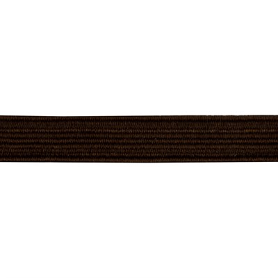 Тесьма-резинка плетеная 8мм*10м коричневая  - фото 8239