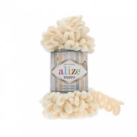 Пряжа Alize Puffy 100% Микрополиэстер 100гр №742, ваниль 12938