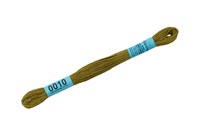 Нитки д/вышивания "Gamma" мулине 100% хлопок 8м №0010 оливковый 102175