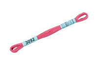 Нитки д/вышивания "Gamma" мулине 100% хлопок 8м №3092 т.розовый 29694