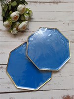 Н-р одноразовых тарелок 10шт, размер 18,3 см, цвет синий