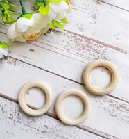 Кольцо дерево d4см 3шт  102367