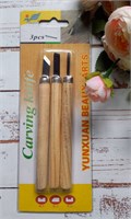 Н-р резцов по дереву 3шт Carving knife 102522