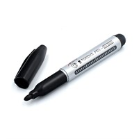 Маркер перманентный чёрный TOKEN'S PEN YY-200-08 102588