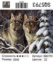 Картина рис. по номерам 30*40см SQ5793 12741