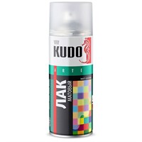 Лак акриловый аэрозольный универсальный матовый 520мл Кудо 6280