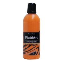 Краска для Fluid Art 80мл Оранжевая УЦЕНКА