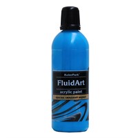 Краска для Fluid Art 80мл Голубая УЦЕНКА